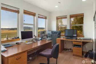 Office off the living room on main floor