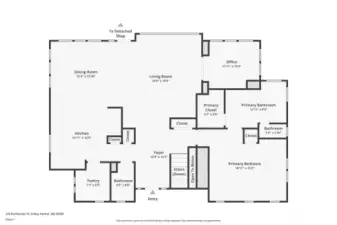 Main floor of the home