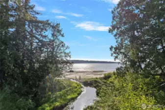 Birdseye view of the harbor from your covered patio