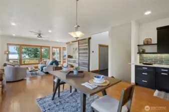 Main level dining and living room views