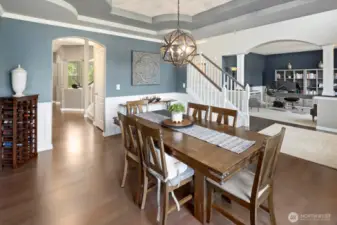 Natural light exudes through the large windows and lights up the home!