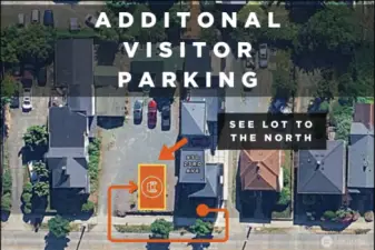 Additional visitor parking lot to the north.