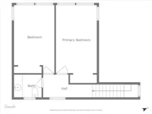 Upper level Floor plan.