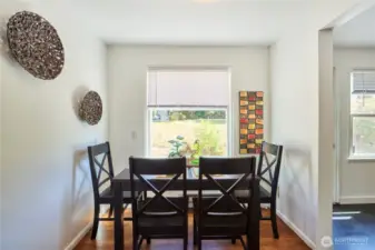 Designated dining area.