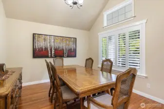 Main floor dining room