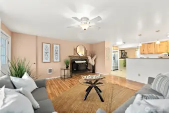 Cozy Fireplace with Insert!