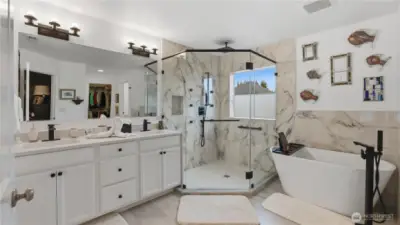 Newly remodeled Primary Suite Bath