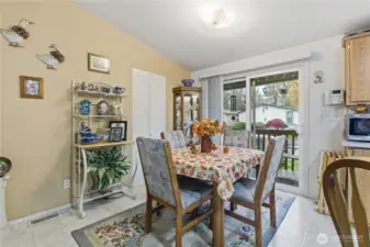 Dining space with pantry
