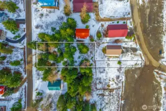 Not true lot lines, for locating the property only.