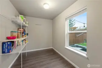 Spacious walk-in Pantry