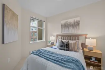 2nd bedroom is perfect for a home office or bedroom!