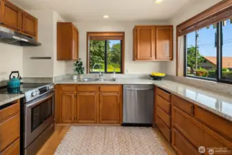 Lots of counter space.