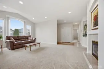 open from kitchen area