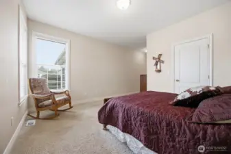 primary bedroom with on suite full bathroom