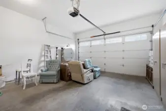 attached double car garage