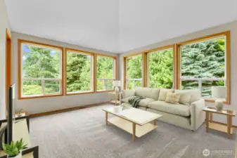 Dining Room that opens to Den.