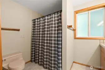 Main bathroom upstairs.