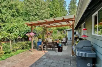 Large patio for all your entertaining needs.