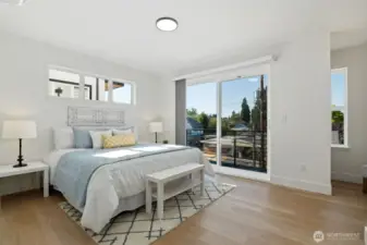 Primary suite with balcony