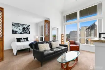 Well designed studio with defined spaces makes living easy.