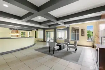 Common areas throughout building. This shows gathering space and conference room beyond. Both on 2nd floor, just up staircase from main lobby.