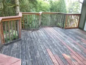 Large back deck