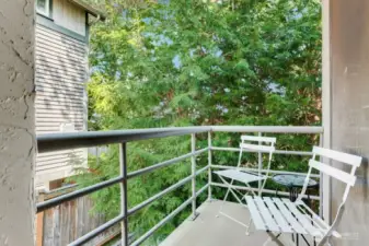 Nice private balcony