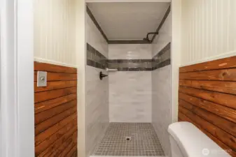 Downstairs primary Shower