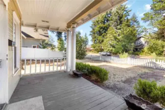 Nice size front porch