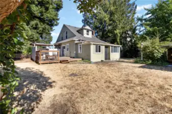 HUGE fenced yard