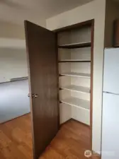 Pantry in kitchen.