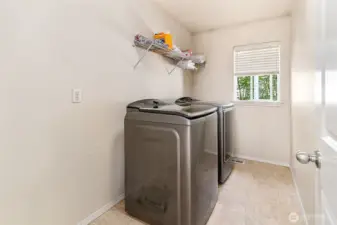 Designated Upstairs Laundry Room