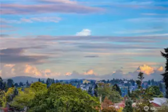 Views to the SE from the rooftop deck.
