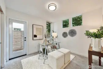 Third bedroom or office on the entry level, with large closet.