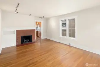 Entry into the updated kitchen.