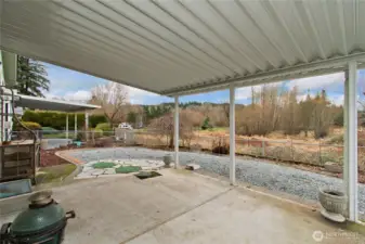 Covered back patio