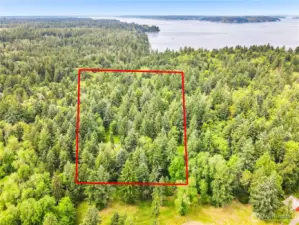 Red Parcel--- Tolmie State Park at water