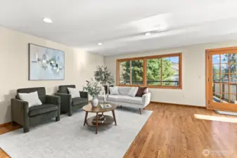 Relax, rest and enjoy being part of the action, yet out of the way of the kitchen hustle and bustle.