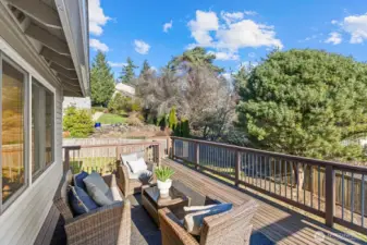 Quick and easy access to the green, grassy and fully fenced back-yard. Fido will love it!