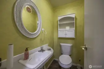 Powder Room across from the Wet Bar.