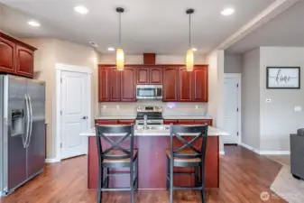 Huge kitchen. All appliances stay.