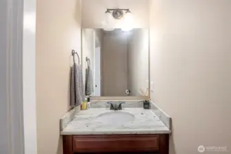 Half bath on main floor.