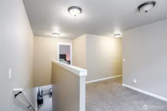 Loft area at top of stairs.