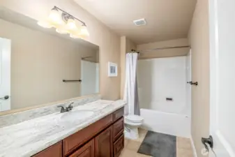 Full bathroom upstairs.