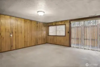 Familyroom in the daylight basement