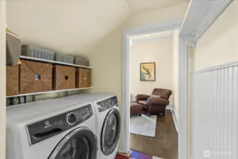 Good sized laundry space off the kitchen.