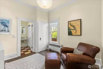 Bedroom on main with full bath.