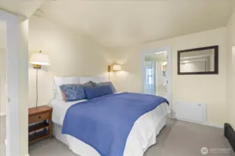 Primary bedroom with ensuite bath.