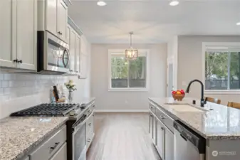 Kitchen with stainless appliances