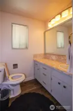 Common bathroom, with standalone shower